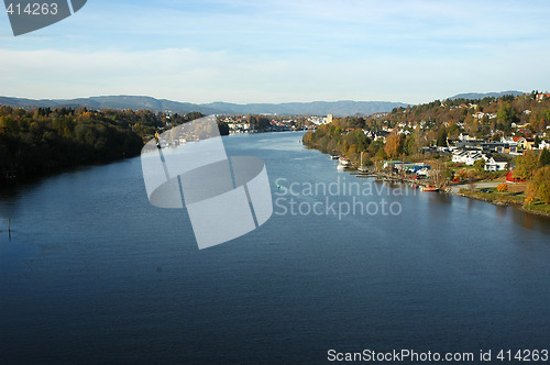 Image of Vieu over Skien in Norway