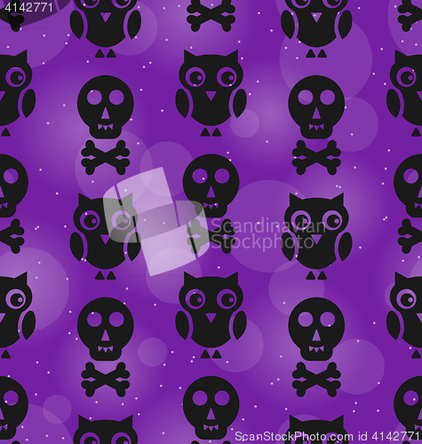 Image of Halloween Abstract Seamless Texture
