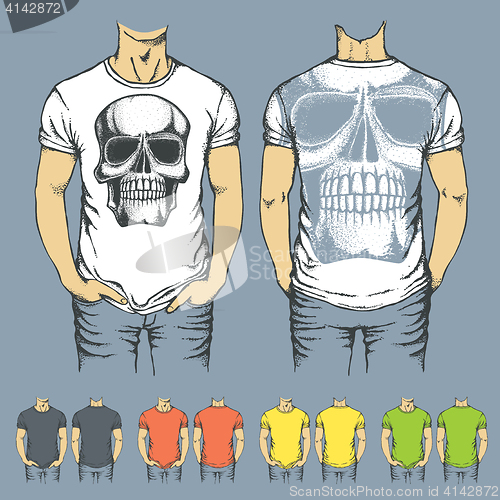 Image of Vector t-shirts templates with prints of animals