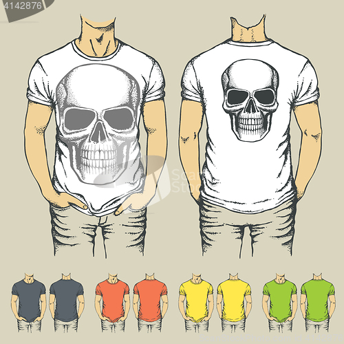 Image of Vector t-shirts templates with prints of animals