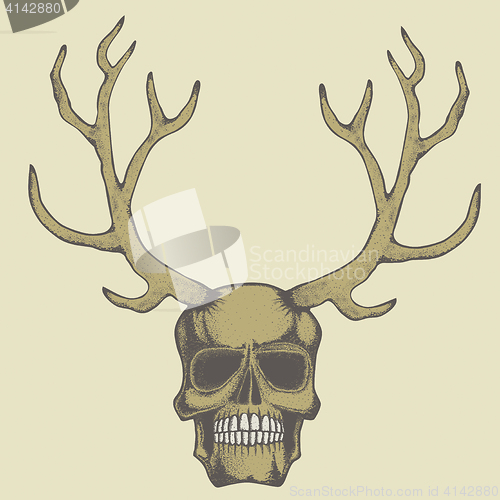 Image of Vector skull illustration