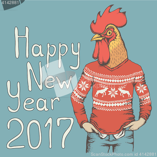Image of Rooster vector illustration