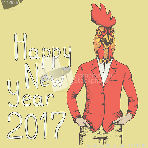 Image of Rooster vector illustration