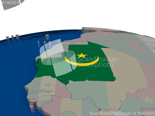 Image of Mauritania with flag