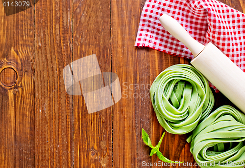 Image of raw pasta