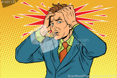 Image of Headaches men severe pain