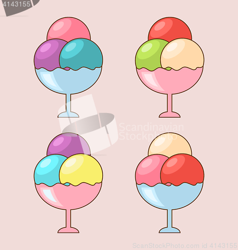 Image of Collection Ice Creams Portion Three Balls