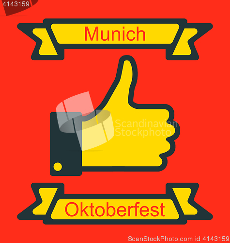 Image of Icon of Thumb Up for Oktoberfest Party
