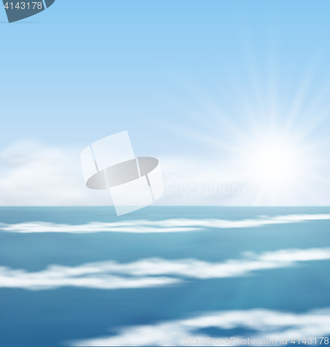 Image of Sea Landscape Sunrise surf Ocean