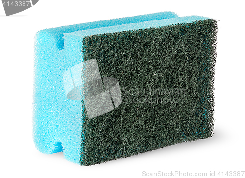 Image of Sponge for washing dishes with felt on the side