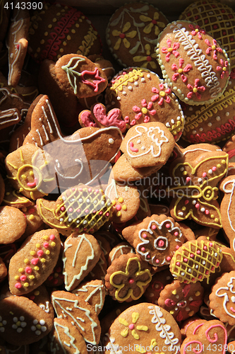 Image of easter gingerbread background