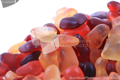 Image of jelly candy hearts texture