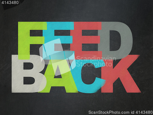 Image of Business concept: Feedback on School board background