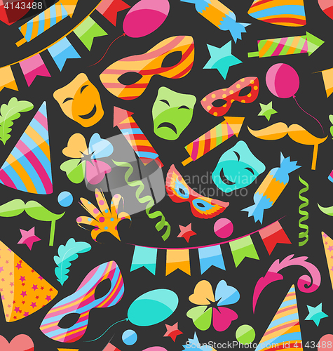 Image of Festive Carnival Seamless Wallpaper