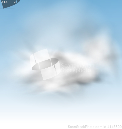 Image of  Background Blue Sky Fluffy Clouds