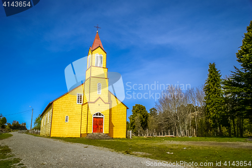 Image of Yellow wooden church