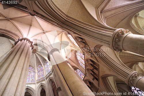 Image of Le Mans St-Julien cathedral choir and ambulatory vaults