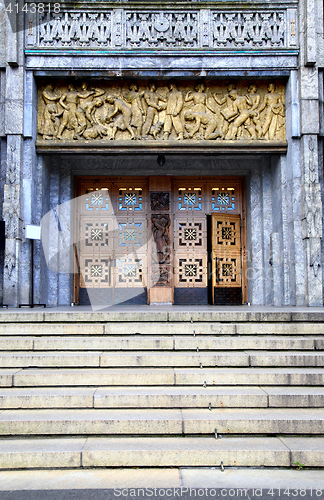 Image of Main entrance of the Oslo City Hall in Oslo, Norway 