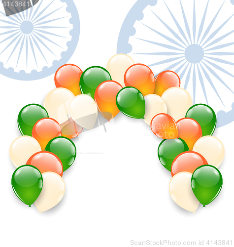 Image of Balloons in National Tricolor