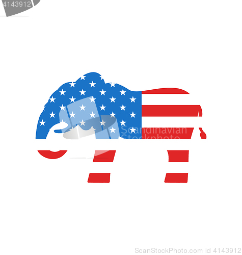 Image of Elephant as a Symbol of American Republicans