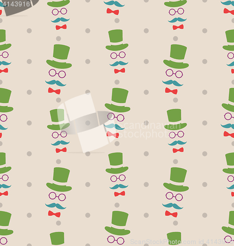 Image of Hipster Seamless Texture, Pattern with Vintage Colors