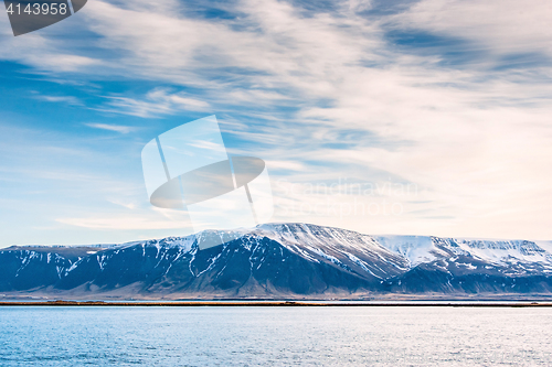 Image of Mountain landscape in the ocean