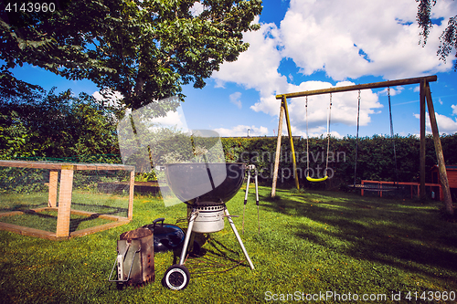 Image of Barbecue in the backyard