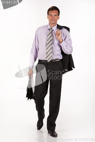 Image of Young Businessman On An Isolated Studio Background
