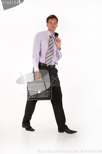 Image of Young Businessman On An Isolated Studio Background