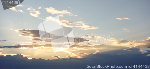 Image of sunset sky