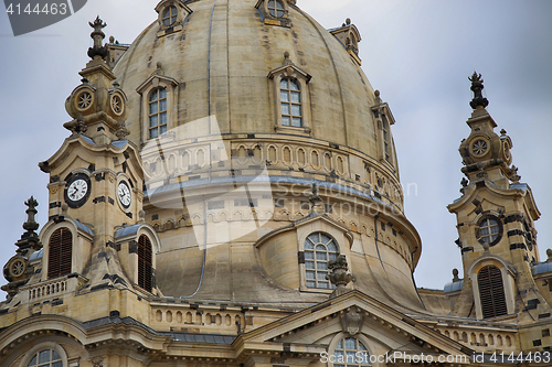 Image of Frauenkirche (Our Lady church) in the center of Old town in Dres