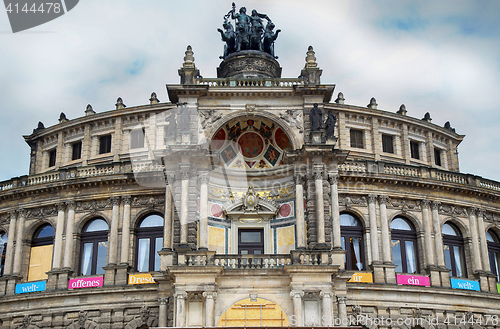 Image of DRESDEN, GERMANY – AUGUST 13, 2016: Semperoper opera (Staatska
