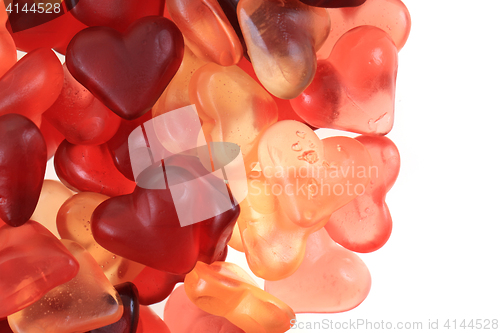 Image of jelly candy hearts texture
