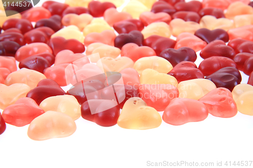 Image of jelly candy hearts texture