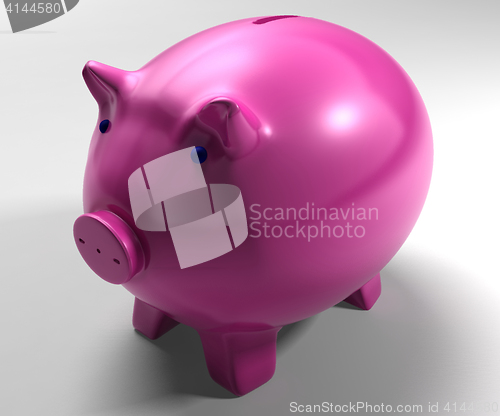 Image of Piggy Bank Shows Savings Accounts