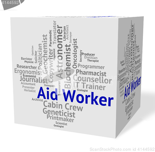 Image of Aid Worker Represents Working Man And Career