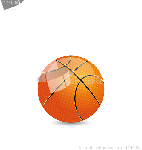 Image of Basketball Ball Isolated on White Background