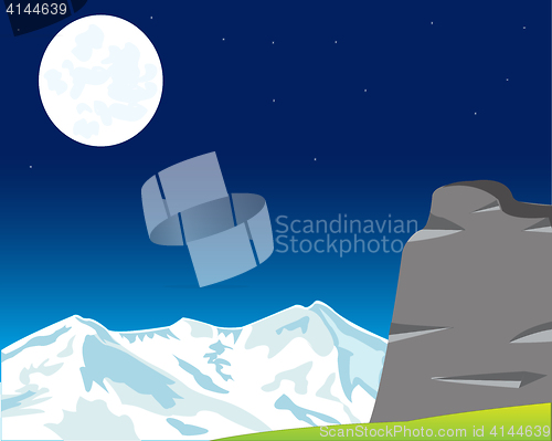 Image of Moon landscape in mountain