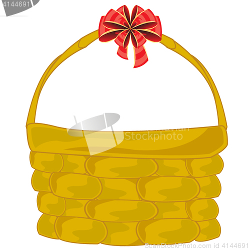 Image of Braided basket with bow