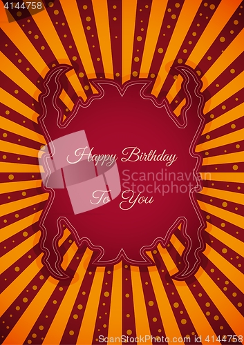 Image of Decorative birthday label