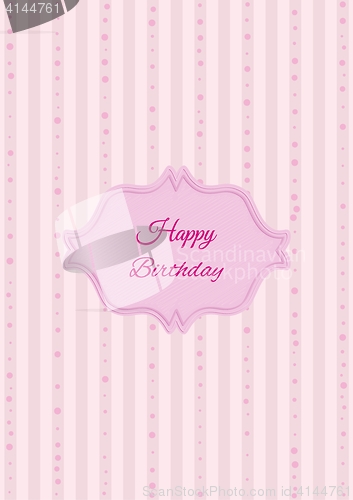 Image of Decorative birthday label