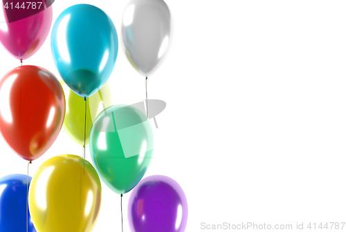 Image of party color balloons