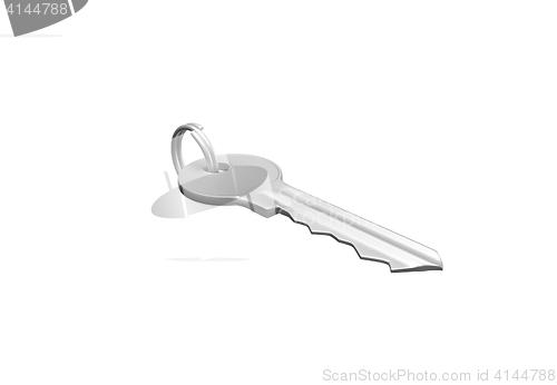 Image of gold key with silver ring