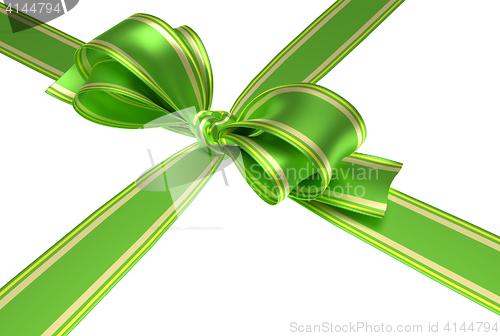 Image of green ribbon and bow