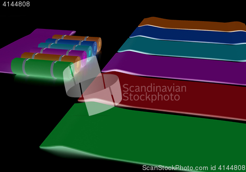 Image of karemats. 3D illustration