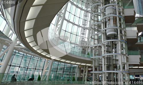 Image of futuristic building interior