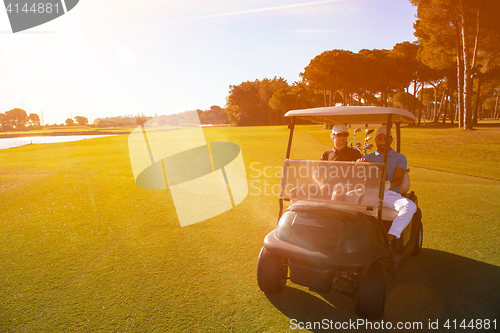 Image of couple in buggy cart