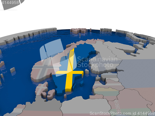 Image of Sweden with flag