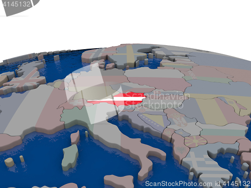 Image of Austria with flag