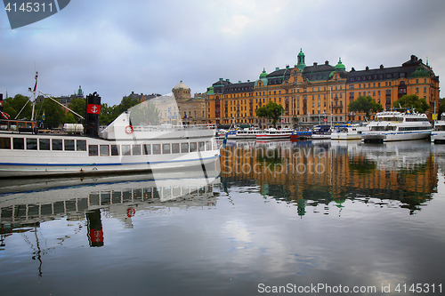 Image of STOCKHOLM, SWEDEN - AUGUST 20, 2016: Many people walk and visit 